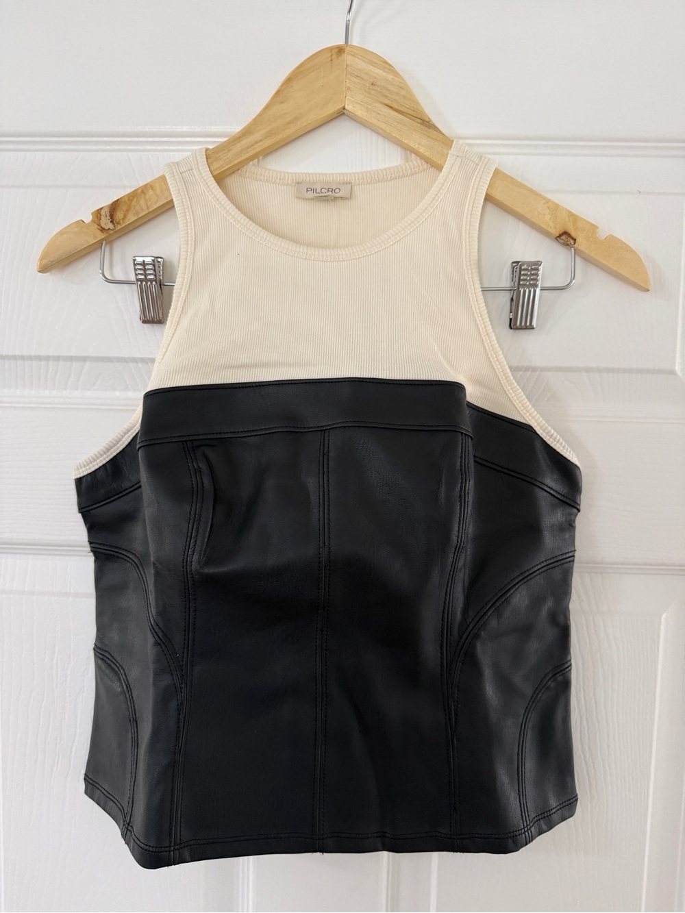 Pilcro Layered Corset Tank